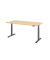 Sitz-Steh-Schreibtisch VXDSM, elektrisch h&ouml;henverstellbar, 63,5-128,5cm (H), 200x100cm (BxT), rechteckig, ahorn / graphit