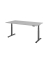 Sitz-Steh-Schreibtisch VXDSM, elektrisch h&ouml;henverstellbar, 63,5-128,5cm (H), 200x100cm (BxT), rechteckig, lichtgrau / graphit