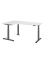 Sitz-Steh-Schreibtisch VXDSM, elektrisch h&ouml;henverstellbar, 63,5-128,5cm (H), 200x120cm (BxT), L-Form, wei&szlig; / graphit