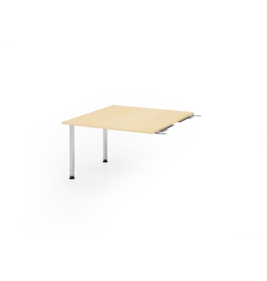 Verkettungsplatte KT12C, 120x130cm (BxT), rechteckig, ahorn, 25mm
