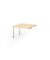 Verkettungsplatte KT12C, 120x130cm (BxT), rechteckig, ahorn, 25mm