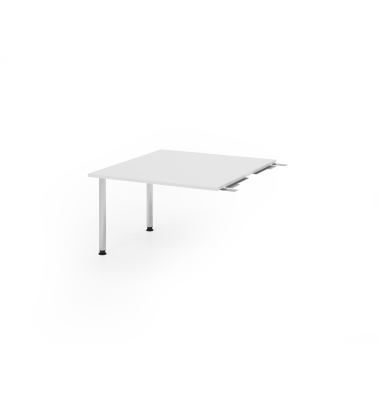 Verbindungsplatte h&ouml;henverstellbar KT12C wei&szlig;, chrom rechteckig 120,0 x 130,0 x 72,0 - 74,0 cm 