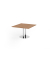 Verkettungsplatte KT12S, 120x130cm (BxT), rechteckig, nussbaum, 25mm
