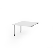 Verbindungsplatte h&ouml;henverstellbar KT12C wei&szlig;, silber rechteckig 120,0 x 130,0 x 72,0 - 74,0 cm