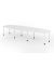 Konferenztisch K-Serie, manuell h&ouml;henverstellbar 72-74cm (H), 400cmx85/130cm (BxT), 14 Personen, Tonnenform, wei&szlig; / graphit