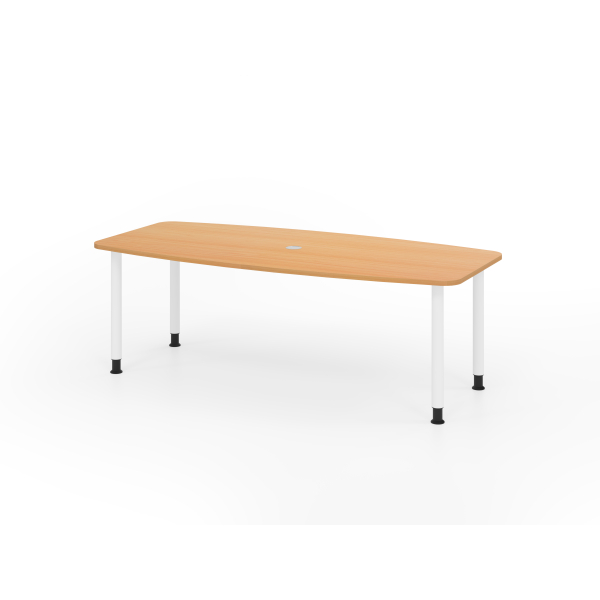 4032062316511 - Konferenztisch VKT manuell höhenverstellbar 72-74cm (H) 220cmx83 103cm (BxT) 8 Personen Tonnenform buche   graphit 40320623