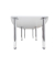 Konferenztisch K-Serie, manuell h&ouml;henverstellbar 72-74cm (H), 220cmx83/103cm (BxT), 8 Personen, Tonnenform, buche / graphit