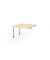 Verkettungsplatte KT12C, 120x130cm (BxT), rechteckig, ahorn, 25mm