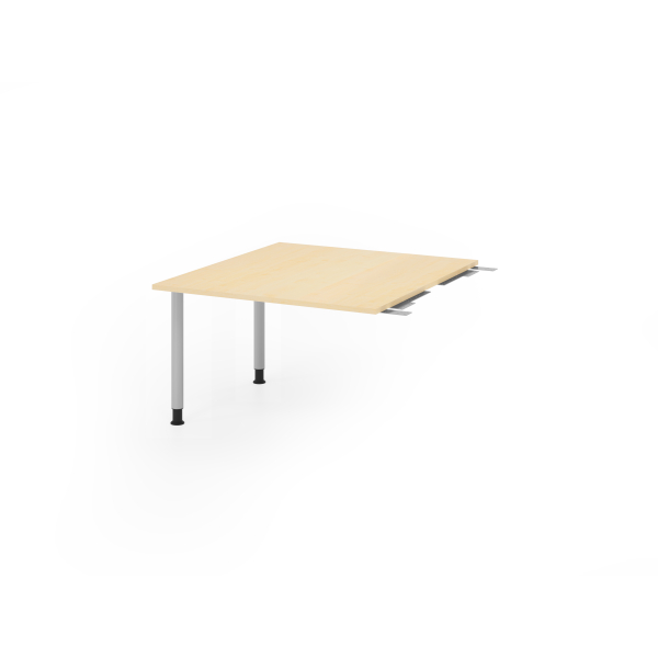 4032062316634 - Verbindungsplatte höhenverstellbar KT12C ahorn silber rechteckig 1200 x 1300 x 720 - 740 cm 4032062316634 Hammerbacher