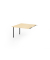 Verkettungsplatte KT12C, 120x130cm (BxT), rechteckig, ahorn, 25mm