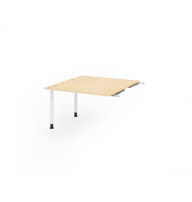 Verkettungsplatte KT12C, 120x130cm (BxT), rechteckig, ahorn, 25mm