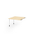 Verkettungsplatte KT12C, 120x130cm (BxT), rechteckig, ahorn, 25mm