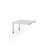 Verbindungsplatte h&ouml;henverstellbar KT12C lichtgrau, silber rechteckig 120,0 x 130,0 x 72,0 - 74,0 cm