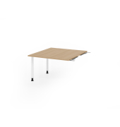 Verkettungsplatte KT12C, 120x130cm (BxT), rechteckig, eiche, 25mm
