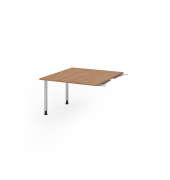 Verkettungsplatte KT12C, 120x130cm (BxT), rechteckig, nussbaum, 25mm