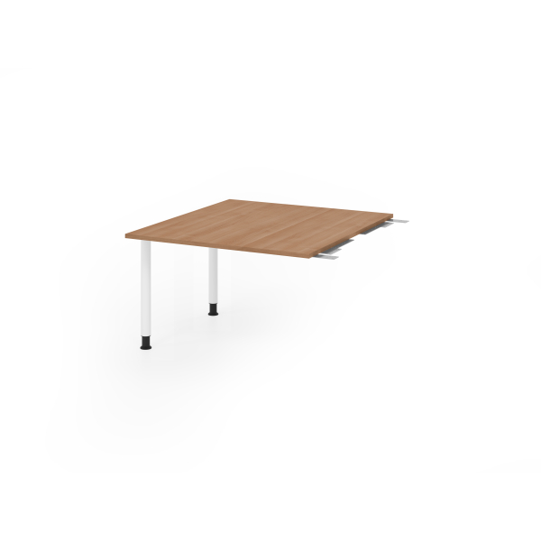 4032062316771 - Verbindungsplatte höhenverstellbar KT12C nussbaum weiß rechteckig 1200 x 1300 x 720 - 740 cm 4032062316771 Hammerbacher