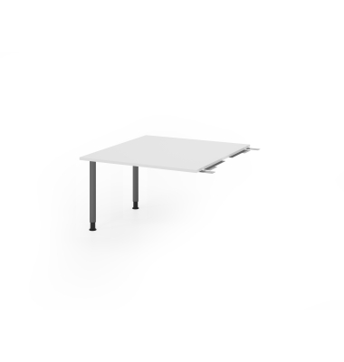 Verbindungsplatte h&ouml;henverstellbar KT12C wei&szlig;, grafit rechteckig 120,0 x 130,0 x 72,0 - 74,0 cm