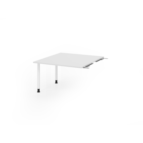 4032062316825 - Verbindungsplatte höhenverstellbar KT12C weiß rechteckig 1200 x 1300 x 720 - 740 cm 4032062316825 Hammerbacher