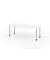 Konferenztisch K-Serie, manuell h&ouml;henverstellbar 72-74cm (H), 220cmx83/103cm (BxT), 8 Personen, Tonnenform, wei&szlig; / silber
