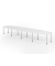 Konferenztisch K-Serie, manuell h&ouml;henverstellbar 72-74cm (H), 520cmx85-130cm (BxT), 18 Personen, Tonnenform, wei&szlig; / chrom