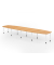 Konferenztisch K-Serie, manuell h&ouml;henverstellbar 72-74cm (H), 520cmx85-130cm (BxT), 18 Personen, Tonnenform, buche / graphit