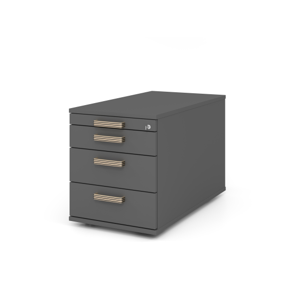 4032062320853 - Solid TC30 Rollcontainer grafit 4 Auszüge 428 x 800 x 512 cm 4032062320853 Hammerbacher