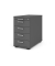 Standcontainer VSC50/G/G/CE Solid SC50, graphit, 5 Schubladen, Spanplatte, melaminbeschichtet, abschlie&szlig;bar