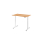 Sitz-Steh-Schreibtisch VXDLR, elektrisch h&ouml;henverstellbar, 127cm (H), 120x80cm (BxT), rechteckig, buche / wei&szlig;