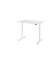 Sitz-Steh-Schreibtisch VXDLR, elektrisch h&ouml;henverstellbar, 127cm (H), 120x80cm (BxT), rechteckig, wei&szlig; / wei&szlig;
