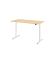 Sitz-Steh-Schreibtisch VXDLR, elektrisch h&ouml;henverstellbar, 127cm (H), 160x80cm (BxT), rechteckig, ahorn / wei&szlig;