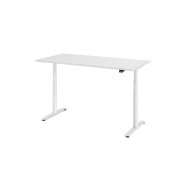 Sitz-Steh-Schreibtisch VXDLR, elektrisch h&ouml;henverstellbar, 127cm (H), 160x80cm (BxT), rechteckig, wei&szlig; / wei&szlig;