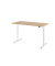Sitz-Steh-Schreibtisch VXDLR, elektrisch h&ouml;henverstellbar, 127cm (H), 160x80cm (BxT), rechteckig, eiche / wei&szlig;