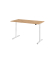 Sitz-Steh-Schreibtisch VXDLR, elektrisch h&ouml;henverstellbar, 127cm (H), 160x80cm (BxT), rechteckig, asteiche / wei&szlig;