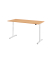 Sitz-Steh-Schreibtisch VXDLR, elektrisch h&ouml;henverstellbar, 127cm (H), 180x80cm (BxT), rechteckig, buche / wei&szlig;