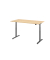 Sitz-Steh-Schreibtisch VXDLR, elektrisch h&ouml;henverstellbar, 127cm (H), 160x80cm (BxT), rechteckig, ahorn / graphit