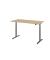 Sitz-Steh-Schreibtisch VXDLR, elektrisch h&ouml;henverstellbar, 127cm (H), 160x80cm (BxT), rechteckig, eiche / graphit