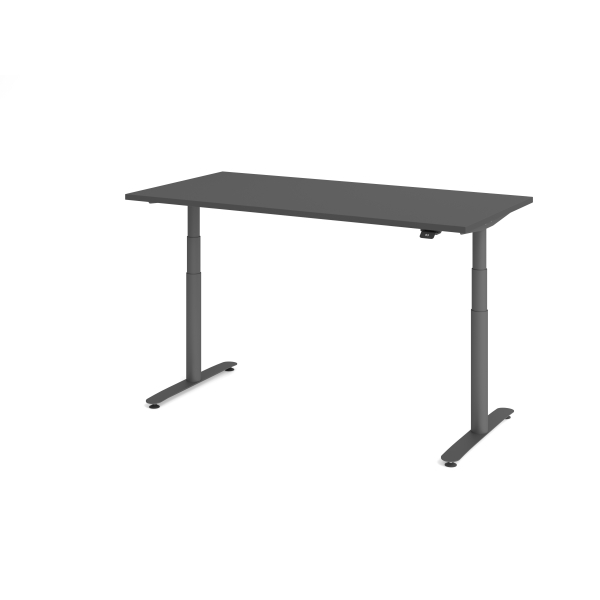 4032062322611 - Sitz-Steh-Schreibtisch VXDLR elektrisch höhenverstellbar 127cm (H) 160x80cm (BxT) rechteckig graphit   graphit 403206232261