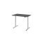 Sitz-Steh-Schreibtisch VXDLR, elektrisch h&ouml;henverstellbar, 127cm (H), 120x80cm (BxT), rechteckig, graphit / silber