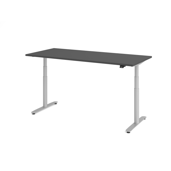 4032062323625 - Sitz-Steh-Schreibtisch VXDLR elektrisch höhenverstellbar 127cm (H) 180x80cm (BxT) rechteckig graphit   silber 4032062323625