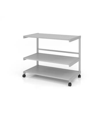 B&uuml;rowagen Grau mit 3 B&ouml;den