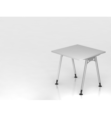 Schreibtisch A-Fu&szlig; 80x80 Grau