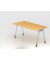 Schreibtisch VAS, manuell h&ouml;henverstellbar, 76cm (H), 160x80cm (BxT), buche / silber