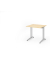 Schreibtisch VBS, 74cm (H), 80x80cm (BxT), ahorn / silber