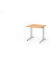 Schreibtisch VBS, 74cm (H), 80x80cm (BxT), buche / silber