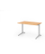 Schreibtisch VBS, 74cm (H), 120x80cm (BxT), buche / silber