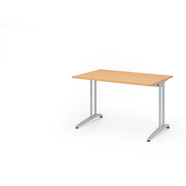 4032062002780 - Schreibtisch Buche C-Fuß 1200 (B) x 800 (T) x 720 (H) mm Melaminharzbeschichtete Spanplatte