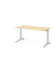 Schreibtisch VBS, 74cm (H), 160x80cm (BxT), ahorn / silber