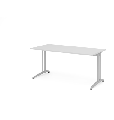 Schreibtisch VBS, 74cm (H), 160x80cm (BxT), grau / silber