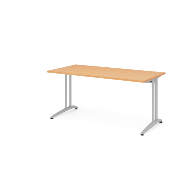 4032062002810 - Nicht Höhenverstellbare Schreibtisch-Erweiterungsplatte Melamin mit Spanplatte Weißer T-Fuß 800 x 800 x 720 mm Mit Aufbau