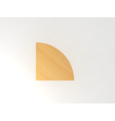 Verkettungswinkel Viertelkreis 80x80cm Buche